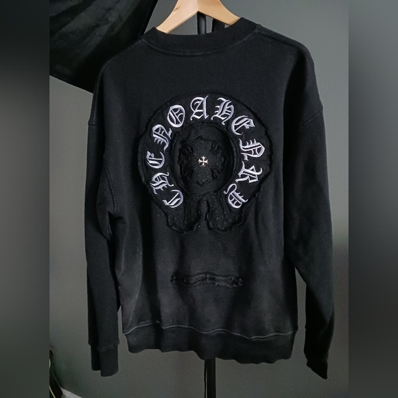 Cgrome Hearts Black Sweatshirt Size M - Picture 1 of 11